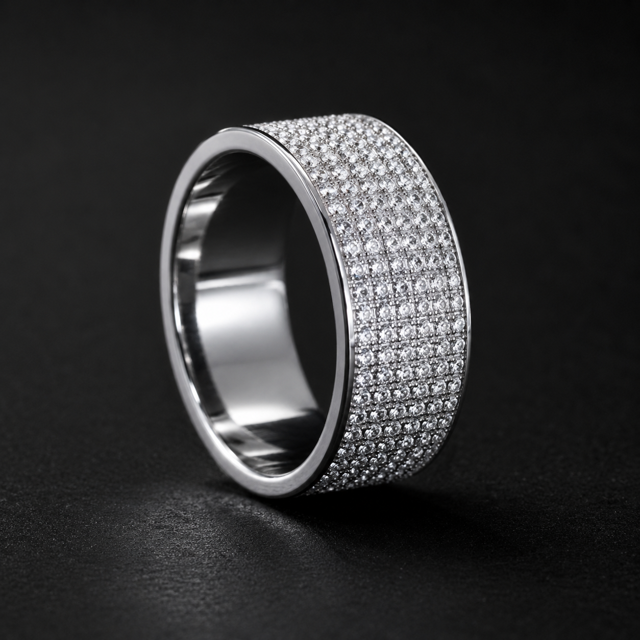 Iced Zircon Band