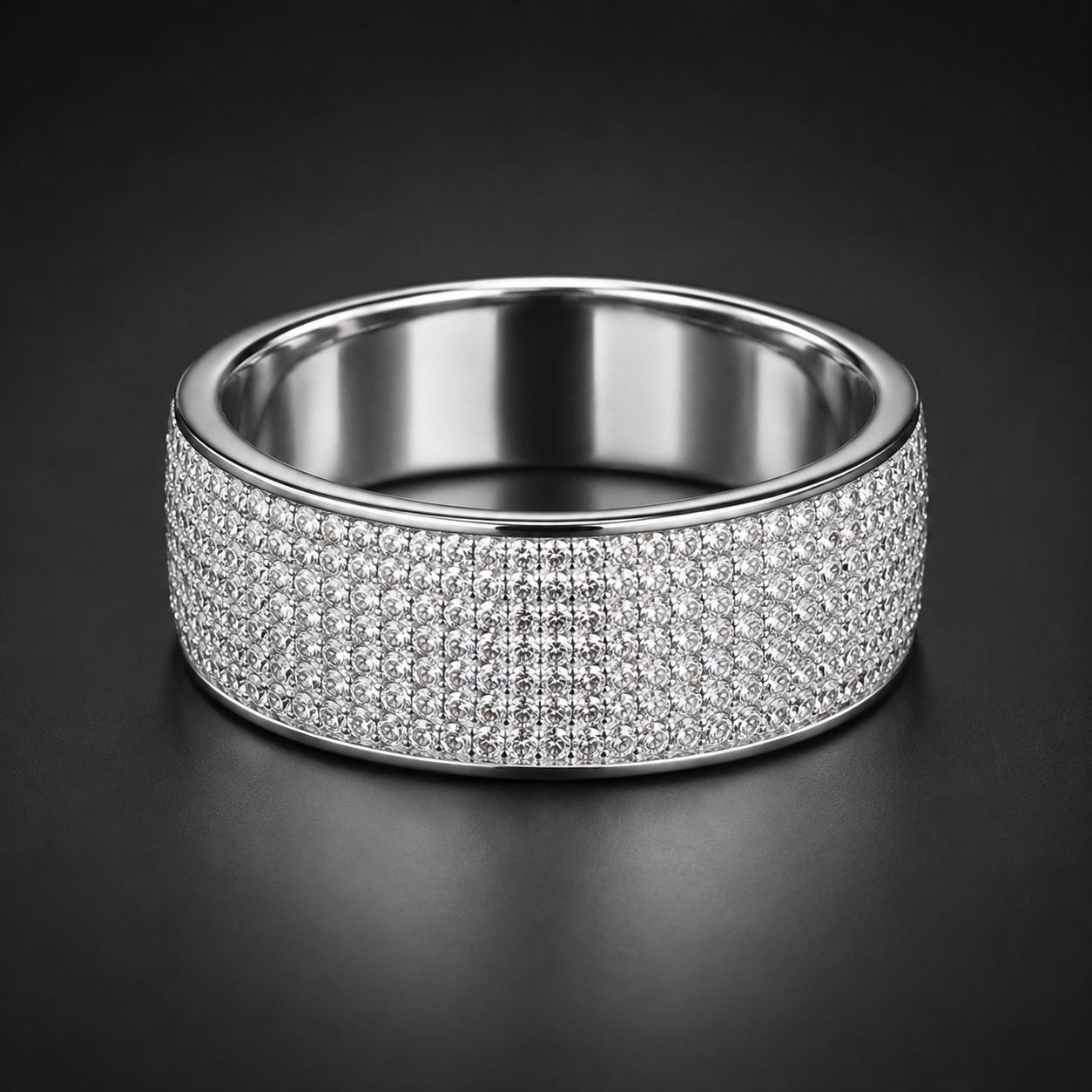 Iced Zircon Band