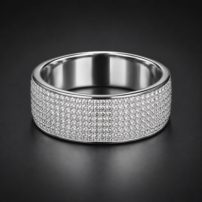 Iced Zircon Band