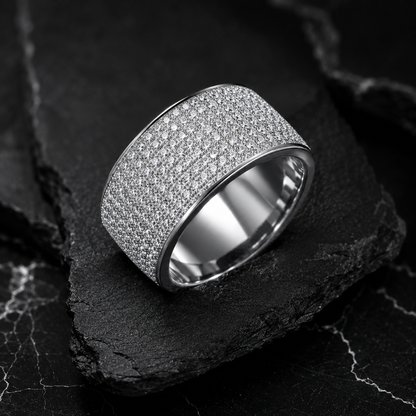 Iced Zircon Band