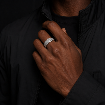 Iced Zircon Band