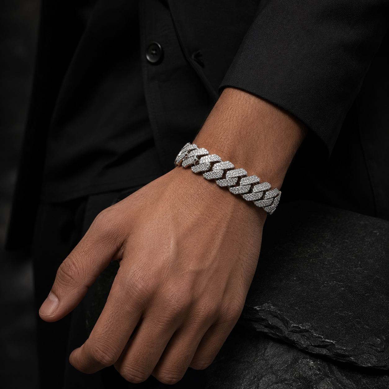 20mm Iced Cuban Bracelet