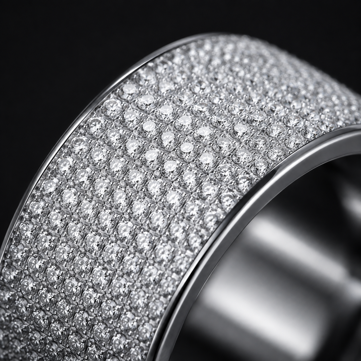 Iced Zircon Band