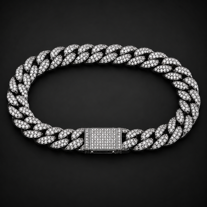 10mm Iced Cuban Bracelet