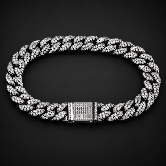 10mm Iced Cuban Bracelet