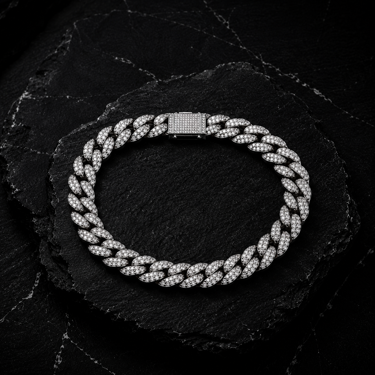10mm Iced Cuban Bracelet